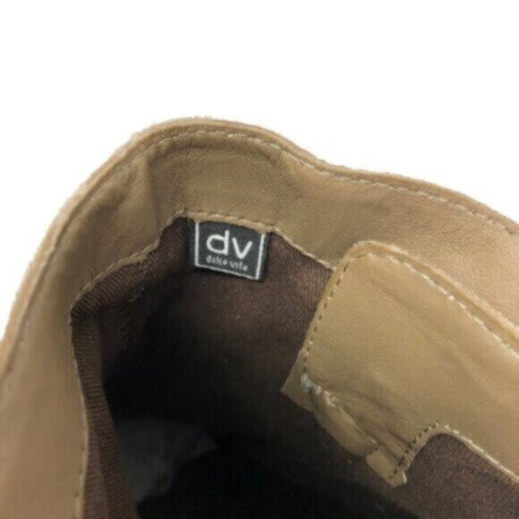 Dolce Vita | Women's Taupe Brown Suede Side Zip Heeled Ankle Bootie Size 8 - Picture 5 of 14